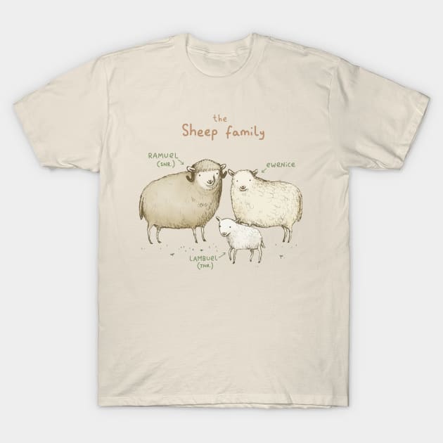 The Sheep Family T-Shirt by Sophie Corrigan